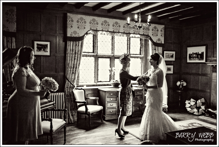 Bride with her Mum before the ceremony