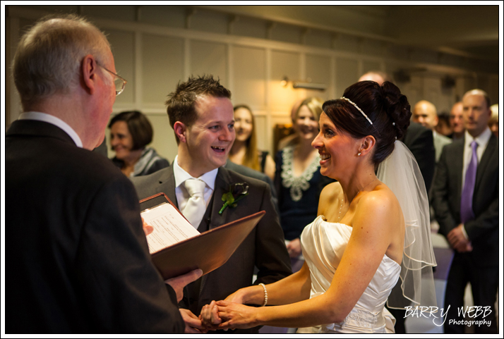 Ceremony room at Brandshatch Place Hotel in Kent - Wedding Photography