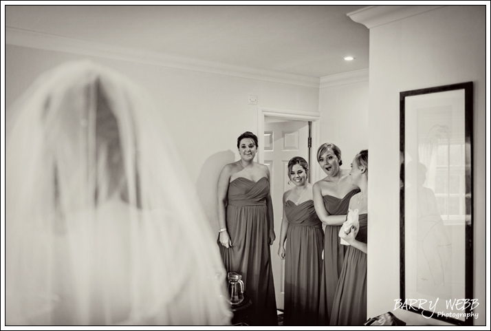 The Bridemaids reaction to seeing the Bride ready