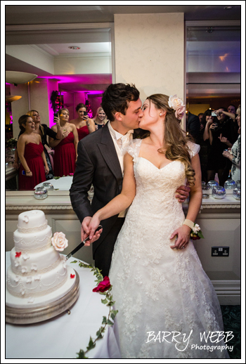 Cutting the cake at Brandshatch Place Hotel