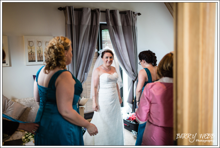 The Bride waiting nervously