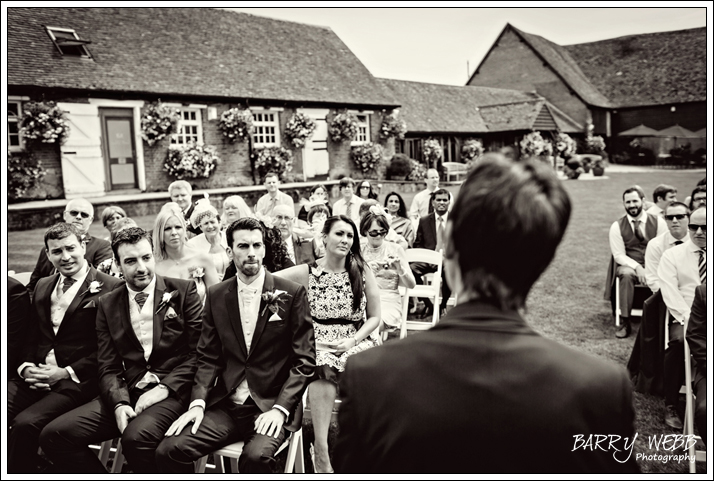 The groom moments before