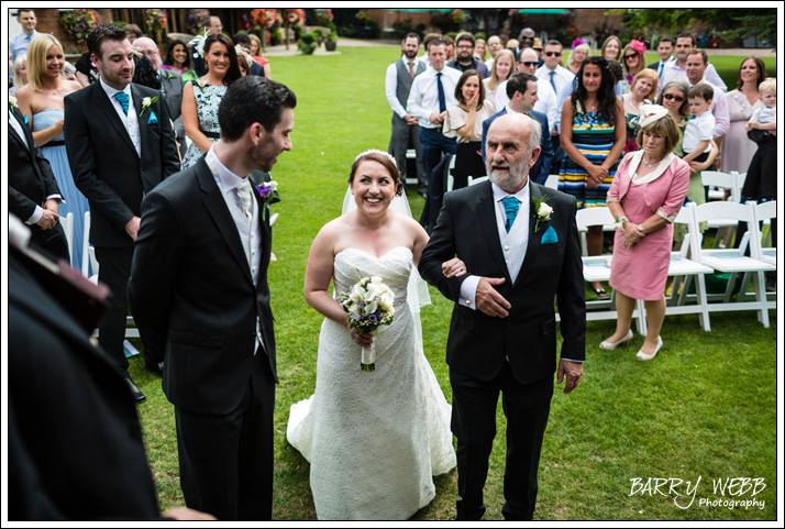 Big smiles from the Bride