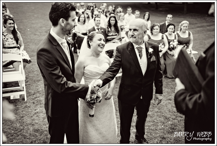 Shake of the hands from the Father of the Bride