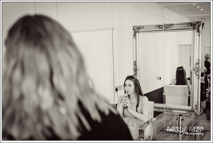 Bridal prep at The Chapel Hairdressers in Tunbridge Wells