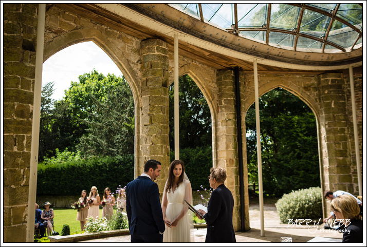 The ceremony begins at Chiddingstone Castle