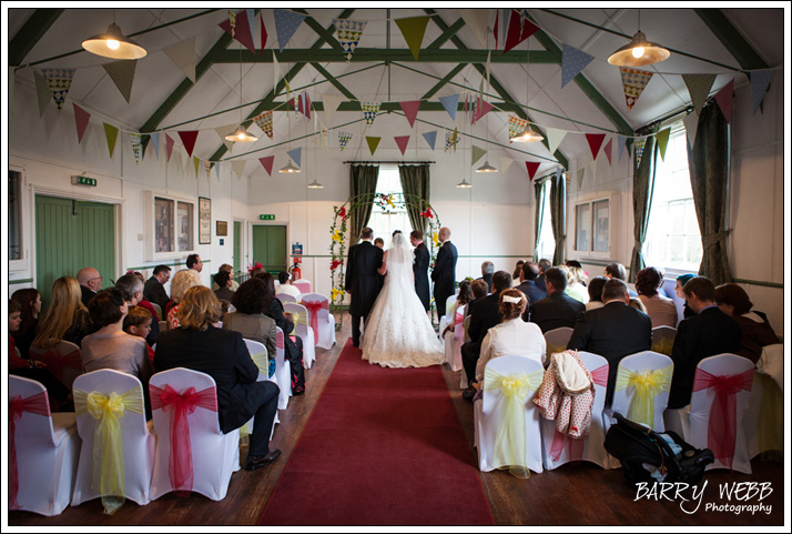 The ceremony at Kent Life in Maidstone, Kent - Wedding Photography