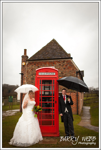 The red telephone box at Kent Life in Maidstone, Kent - Wedding Photography
