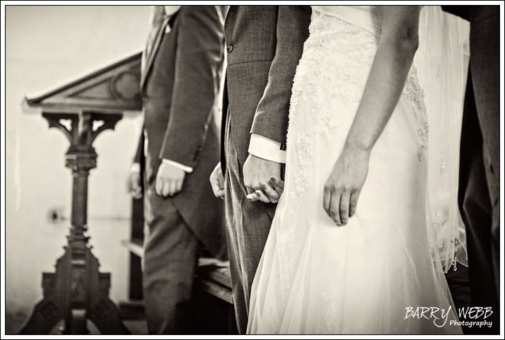 Holding hands at Waltham Church in Kent