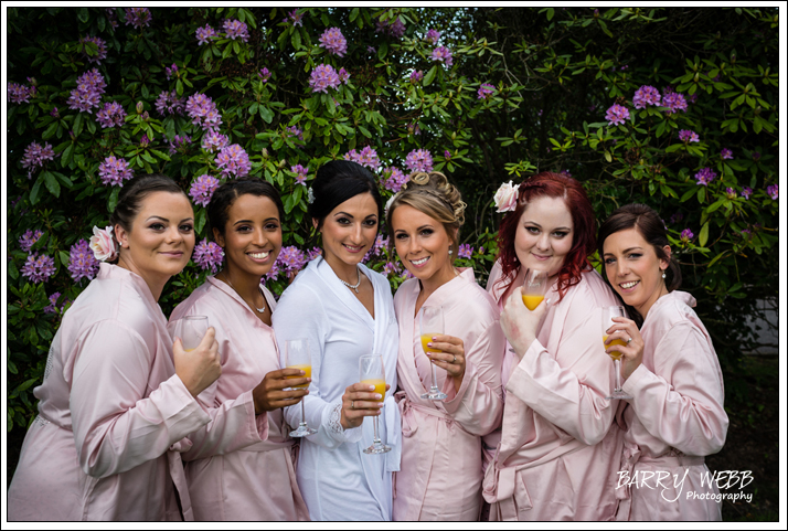 Bridal Party at Hadlow Manor