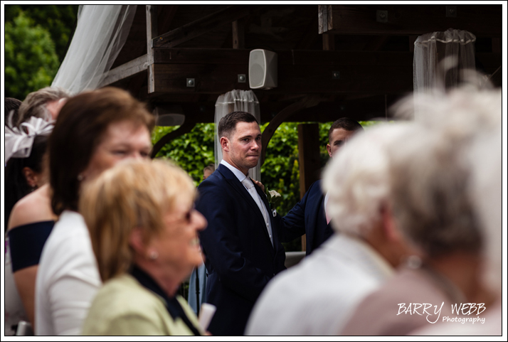 The Groom waitin nervously