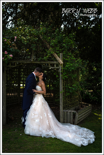 Underneath the gazebo