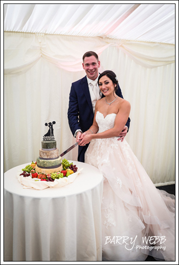 Cutting the cake