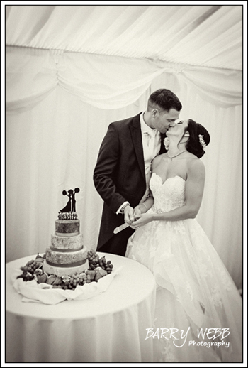 Cutting the cake at Mountains Counrty House