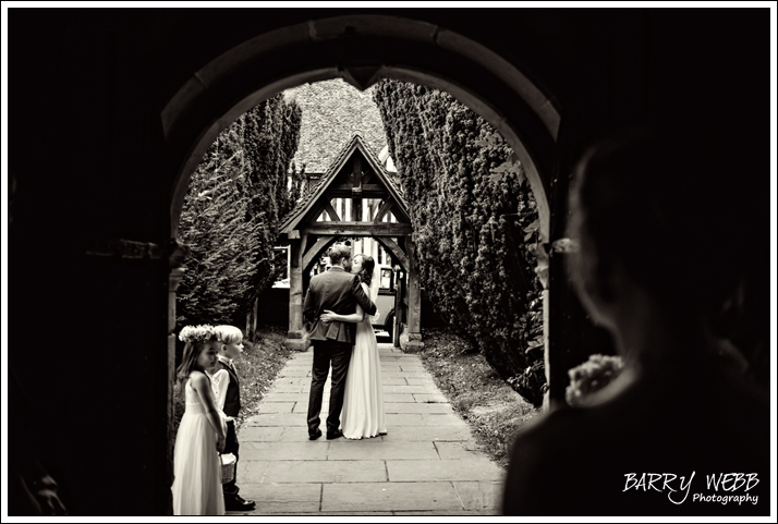 A kiss after the ceremony