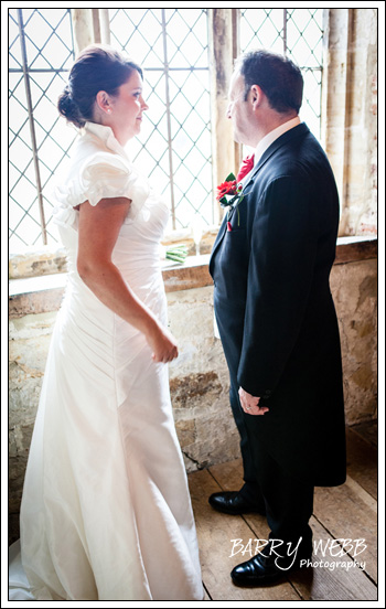 Window pose at Penshurst Place in Kent - Wedding Photography