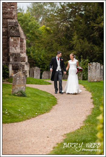 The Bride and Groom - Wedding at St Giles' Church in Shipboourne