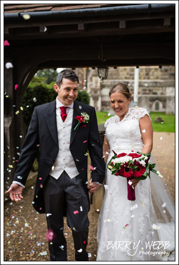 Wedding at St Giles' Church in Shipboourne