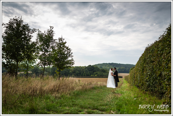 The Bride and Groom - Wedding at St Giles' Church in Shipboourne