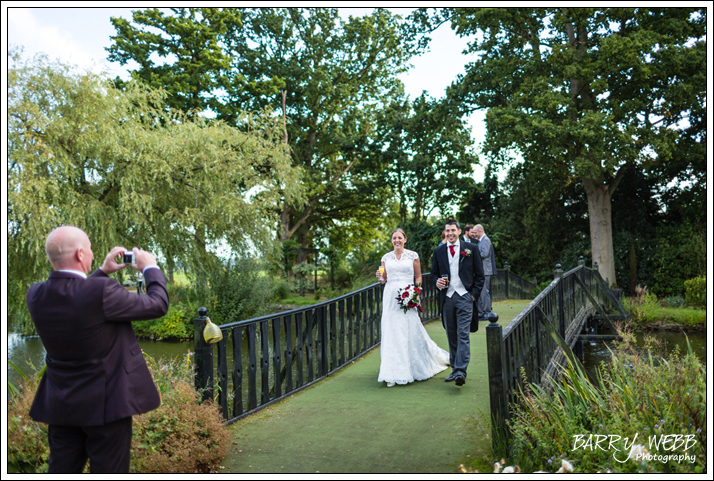 The Couple arrive - Reception at Hever Castle Gold Club