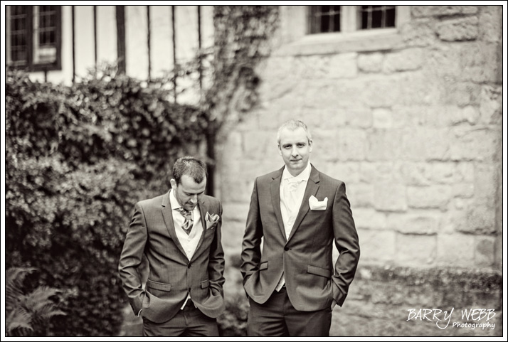 Groom waiting nervously - Wedding at Archbishops Palace in Maidstone, Kent